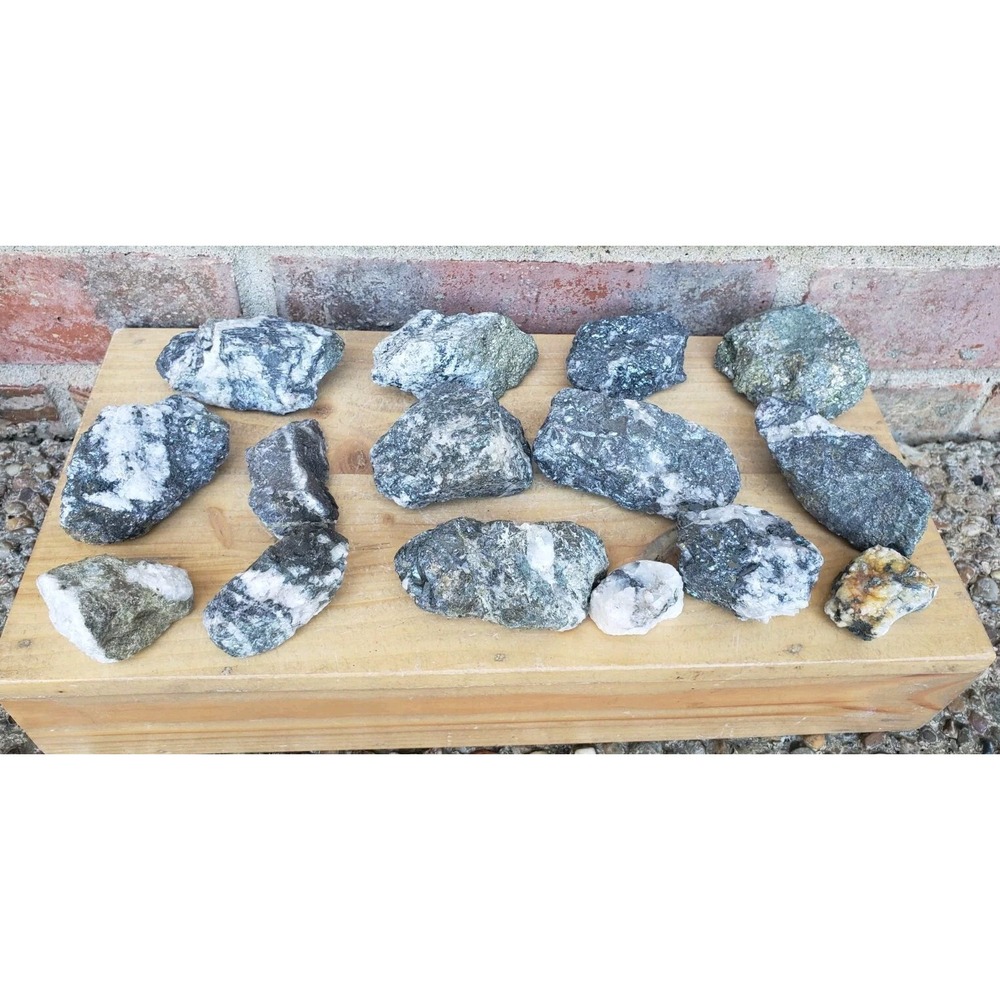 Lot of Pyrite Quartz Crystals Rocks, 2 lbs. 9oz Estate Specimens